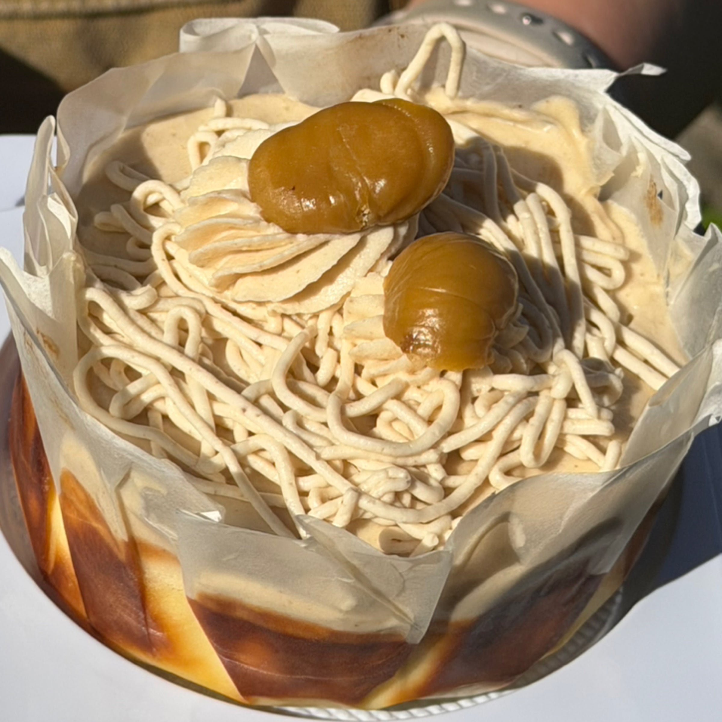 A15 Chestnut Basque Cheesecake（栗子巴斯克） | HoneyMe Bakery